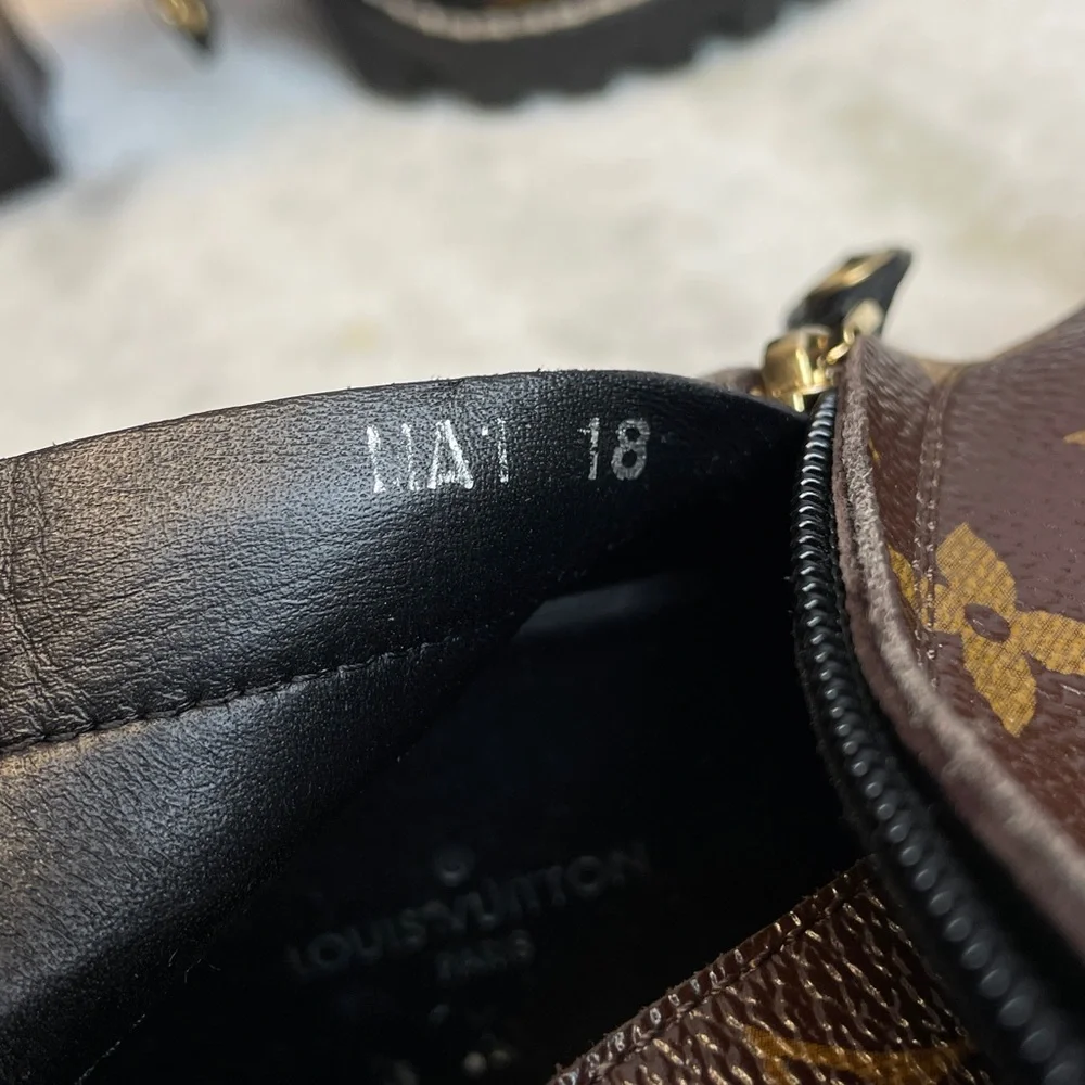 Louis Vuitton Black and Brown Lace Up Boots - Picture 9 of 11
